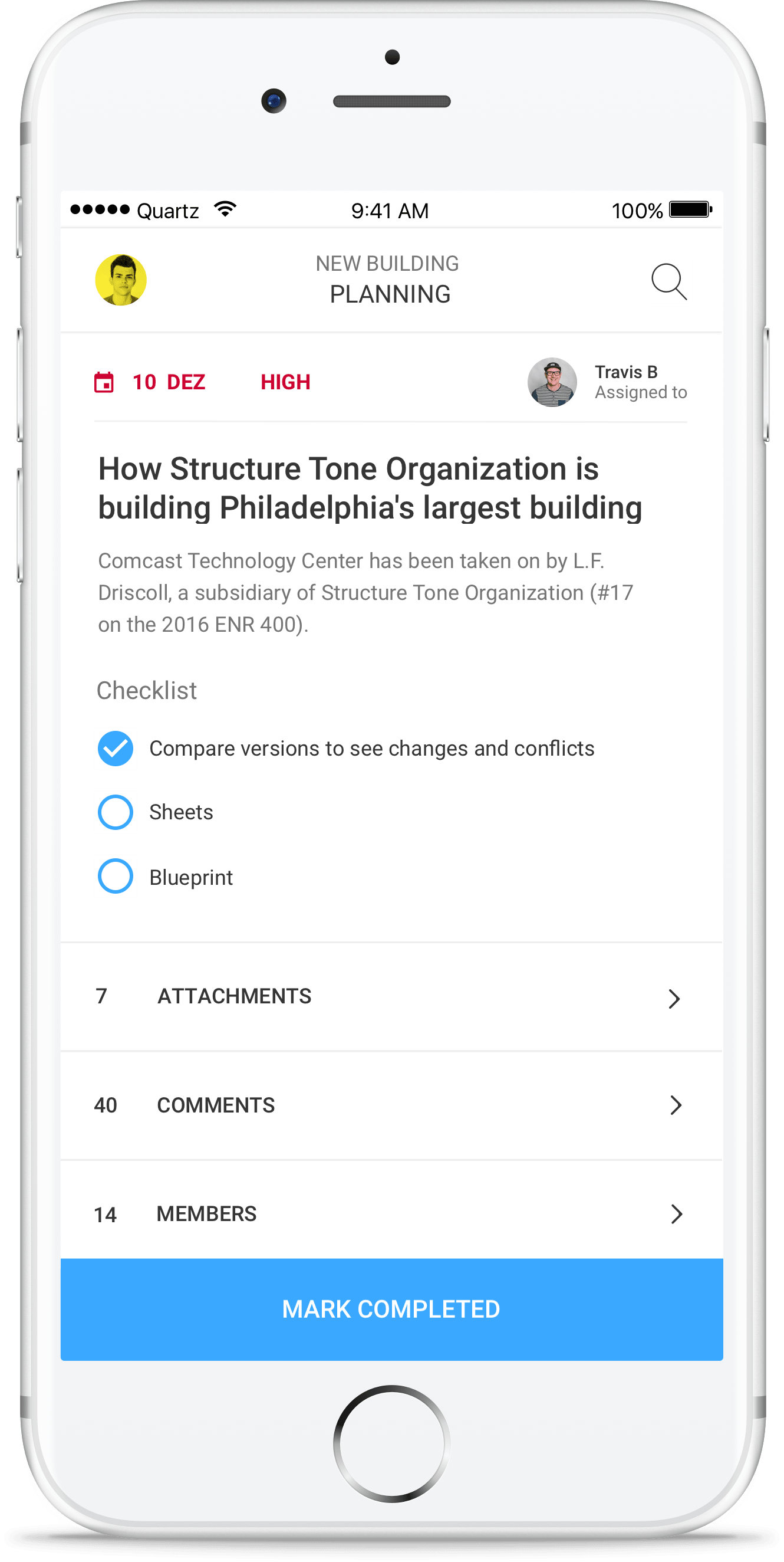 Show task construct